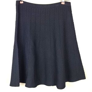 CAbi High Waist A Line Skater Skirt Black Size Small